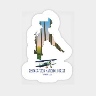 Bridger-teton national forest map Sticker